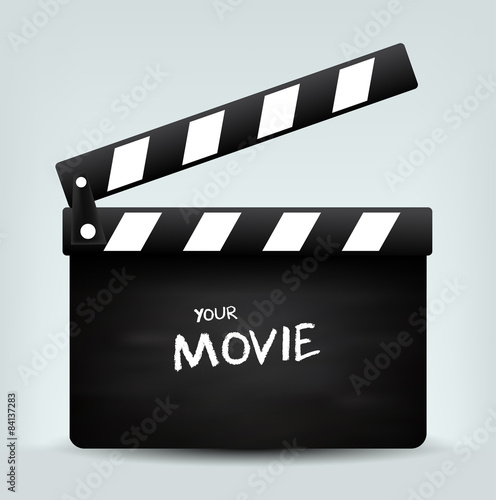 Movie clapper board
