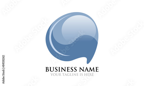 Water Bubble Chat Logo