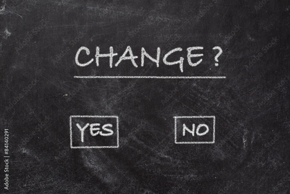 Fototapeta premium Blackboard - Change