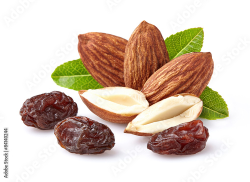 Almonds with raisins