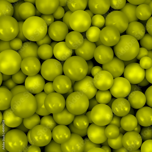 Abstract vector background with various balls. Spheric pattern. © Login