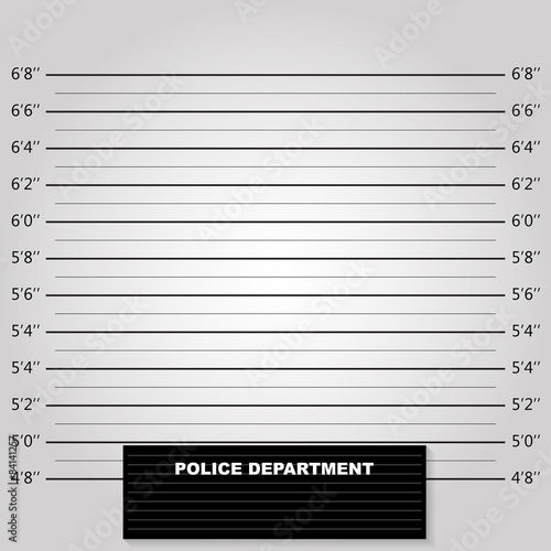 Police lineup or mugshot background vector