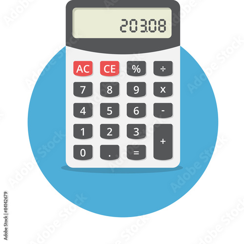 Electronic calculator photo