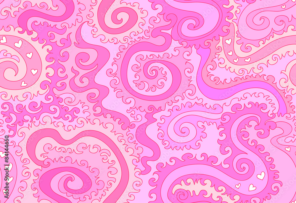 Abstract vector seamless with figured ornaments, lines Abstract vector seamless with figured ornaments, lines