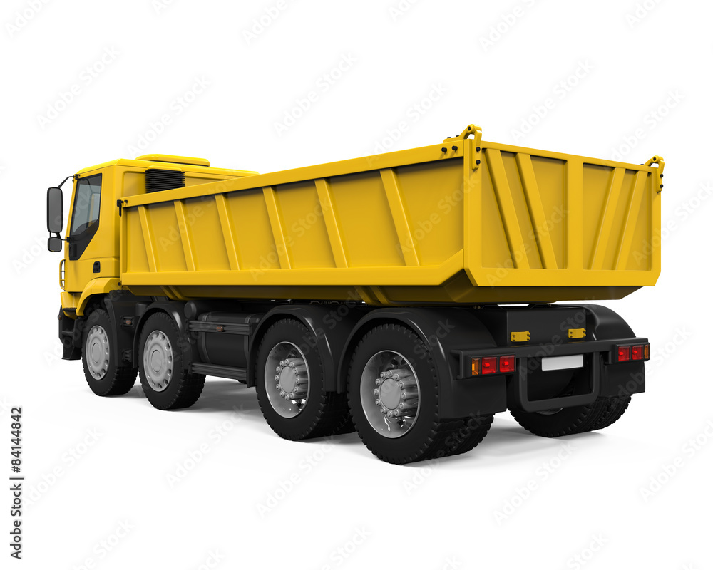 Yellow Tipper Dump Truck
