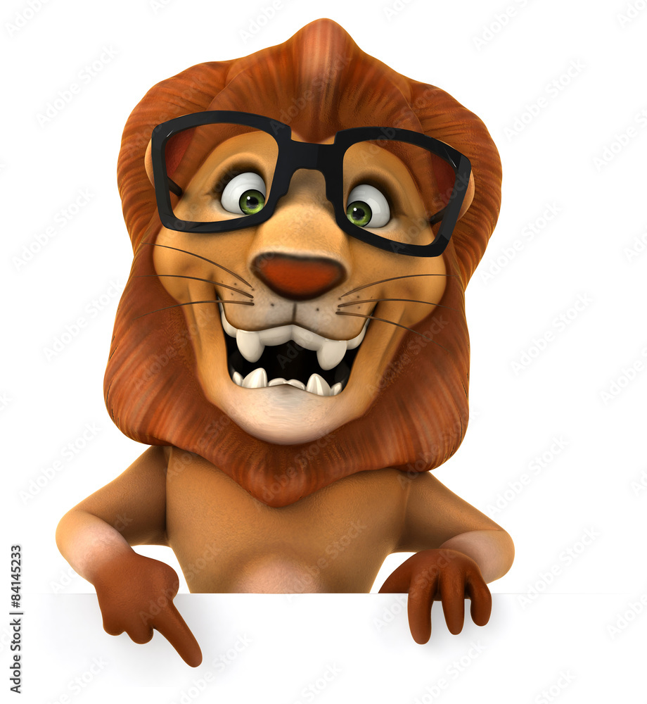 Obraz premium Fun lion