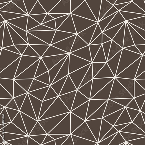 Vector seamless pattern of polygonal lines in a network