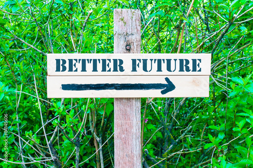 BETTER FUTURE Directional sign © stanciuc