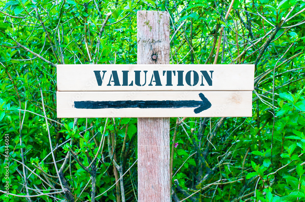 VALUATION Directional sign
