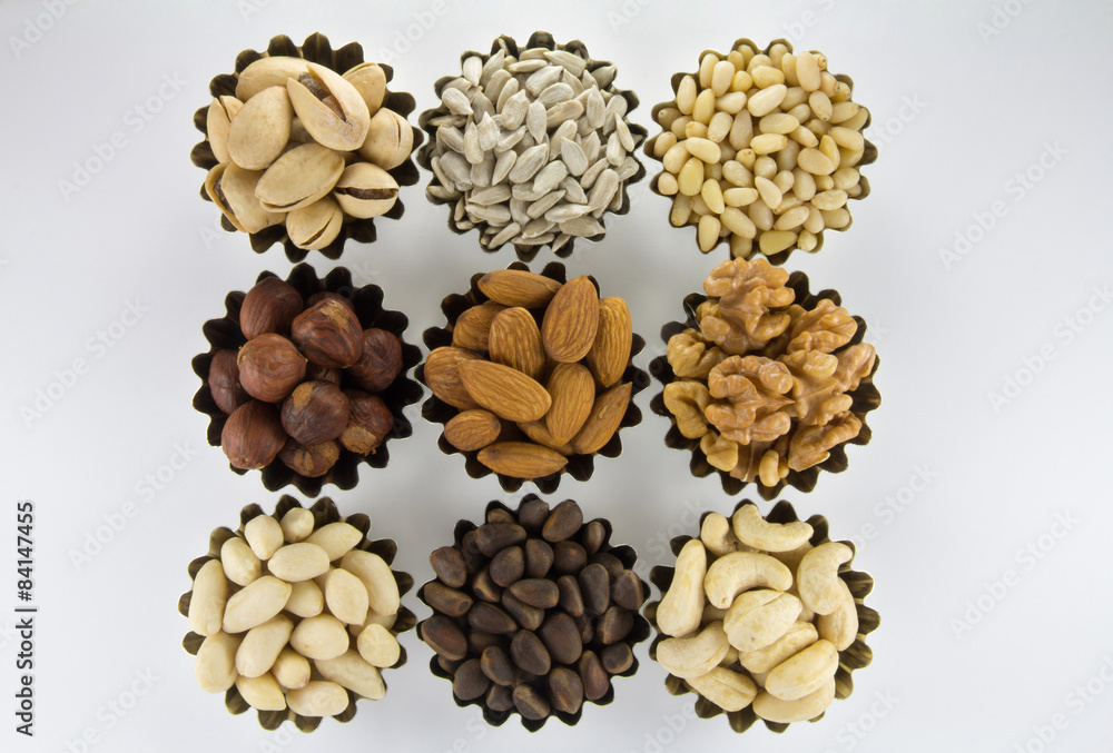 Obraz premium Different kinds of nuts