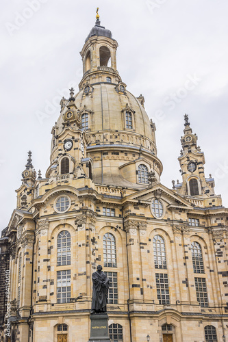Famous Church Frauenkirche (Church of Our Lady) in Dresden. © dbrnjhrj