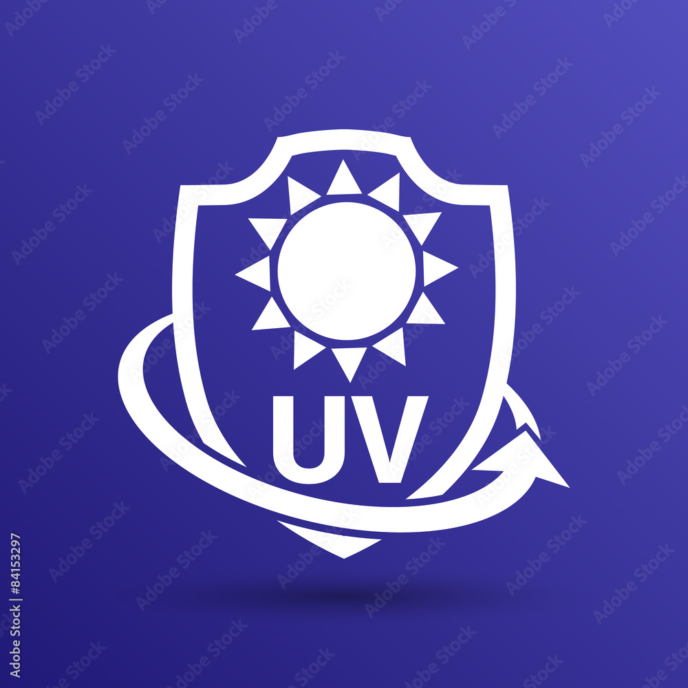Icon, Label or Sticker Anti UV protection Icon, Label or Sticker Anti UV protection