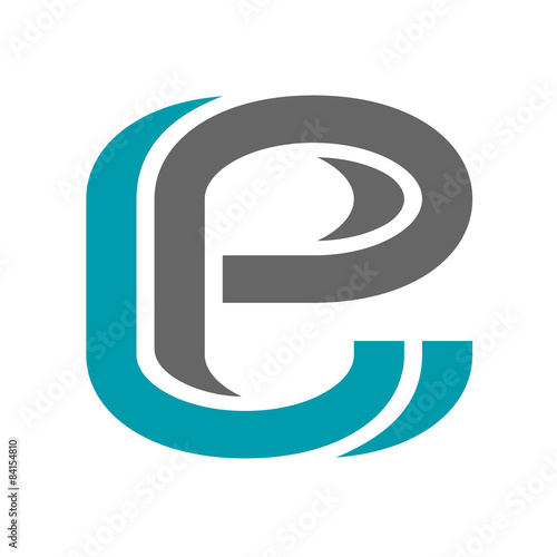 vector decorative letter e icon