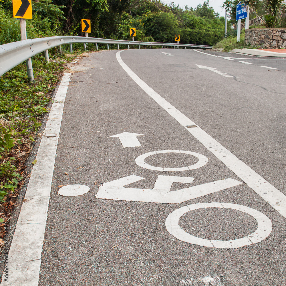 Obraz premium Lane for bicycle