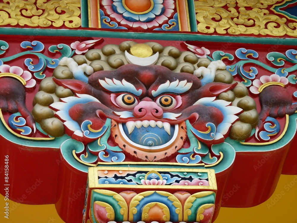 Fototapeta premium temple bouddhiste, Lerab ling, France