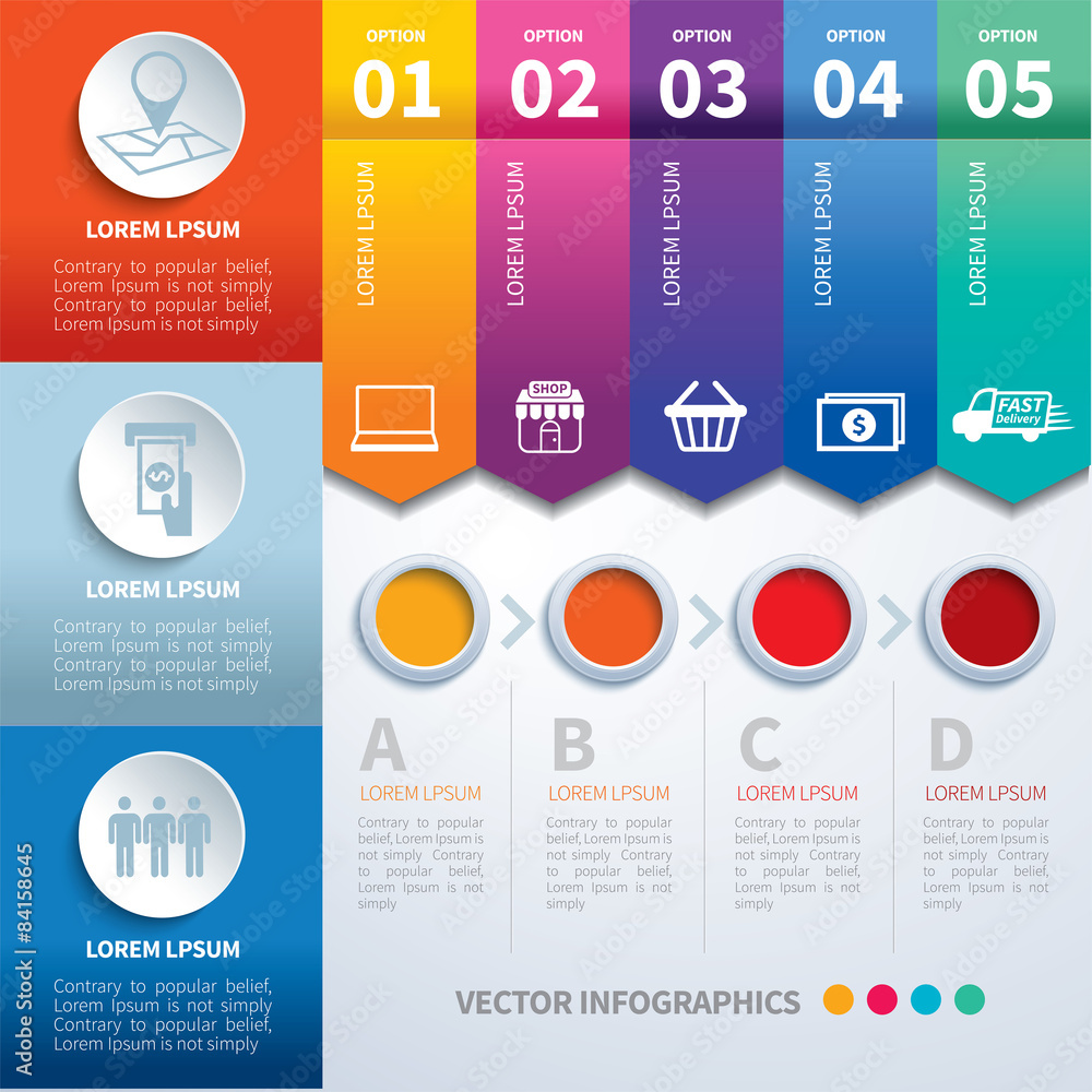vector infographics set templates vector infographics set templates