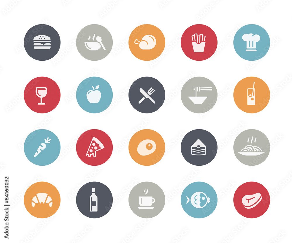 Food Icon Set 1 of 2 // Classics Series Food Icon Set 1 of 2 // Classics Series