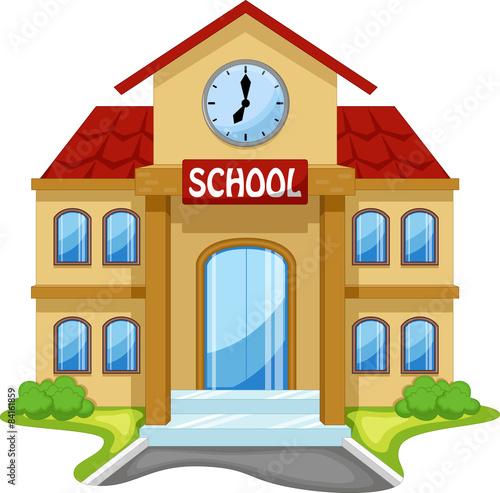 School building cartoon Stock Vector | Adobe Stock School building cartoon Stock Vector | Adobe Stock