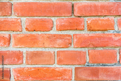 Red brick wall background and Texture