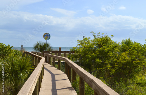 Boardwalk entrance to St Pete Beach Florida