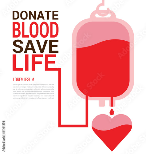 Fototapet World Blood Donor Day concept