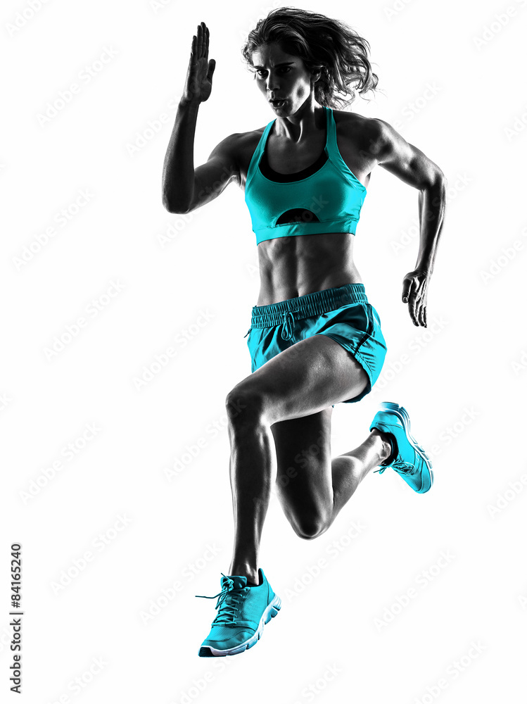 woman runner running jogger jogging silhouette woman runner running jogger jogging silhouette