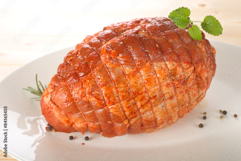 Schweinebraten StockFoto Adobe Stock