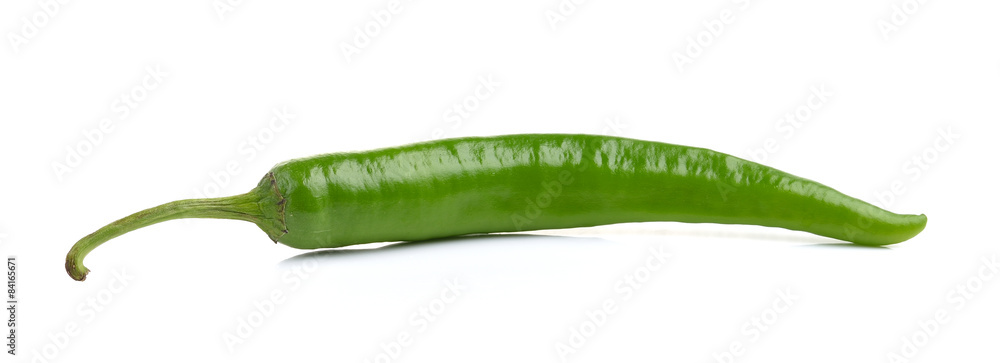 Green peppers isolated on white background Green peppers isolated on white background