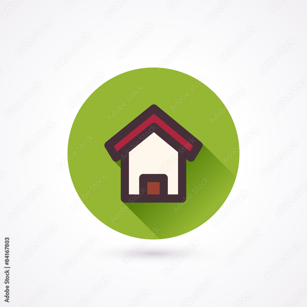Flat icon. Home Flat icon. Home