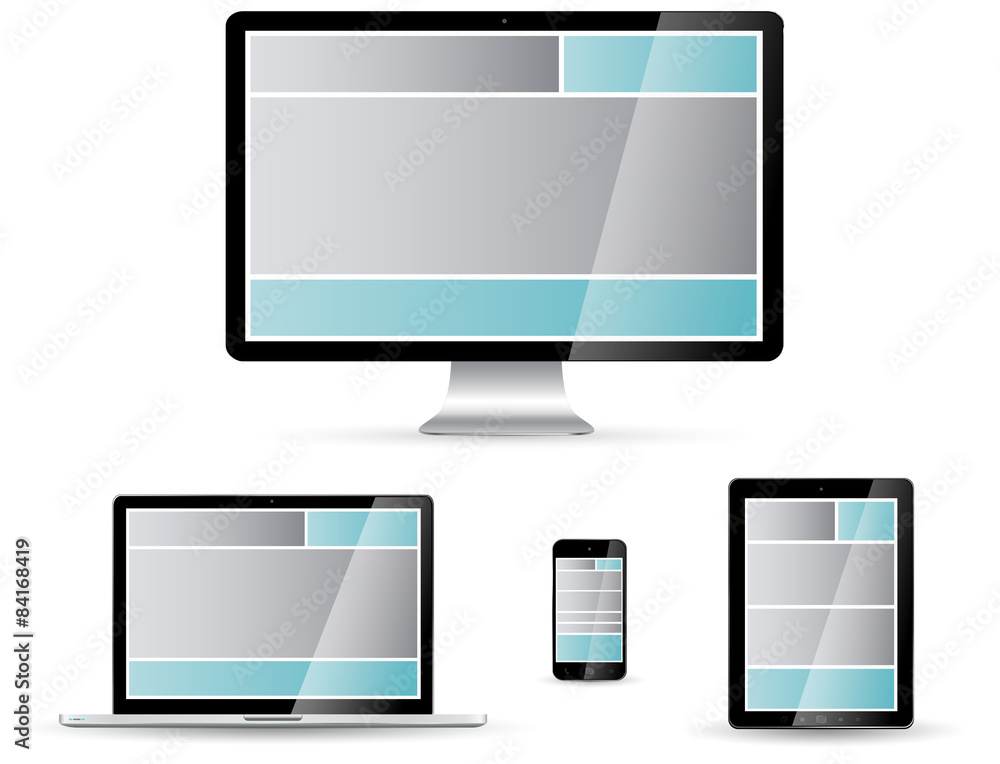Modern digital tech device collection Modern digital tech device collection