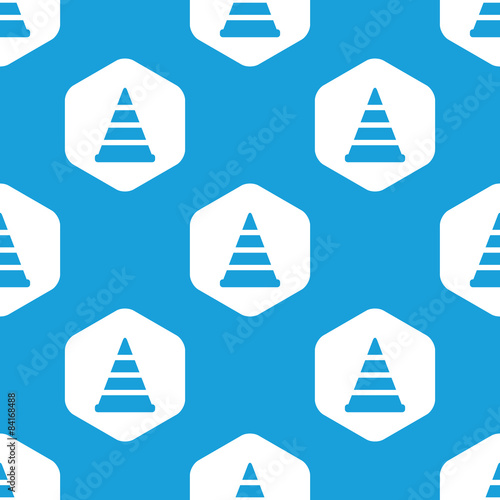 Traffic cone hexagon pattern