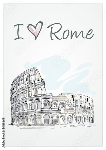 I love Rome Colosseum