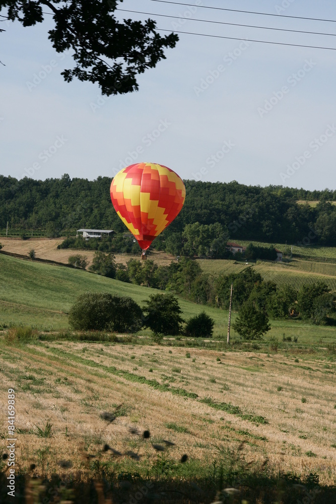 Naklejka premium Hot air balloon.