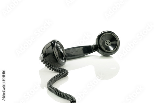 Retro bakelite earphone.