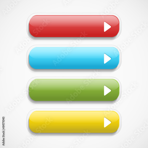 Vector  realistic  Web  buttons   photo
