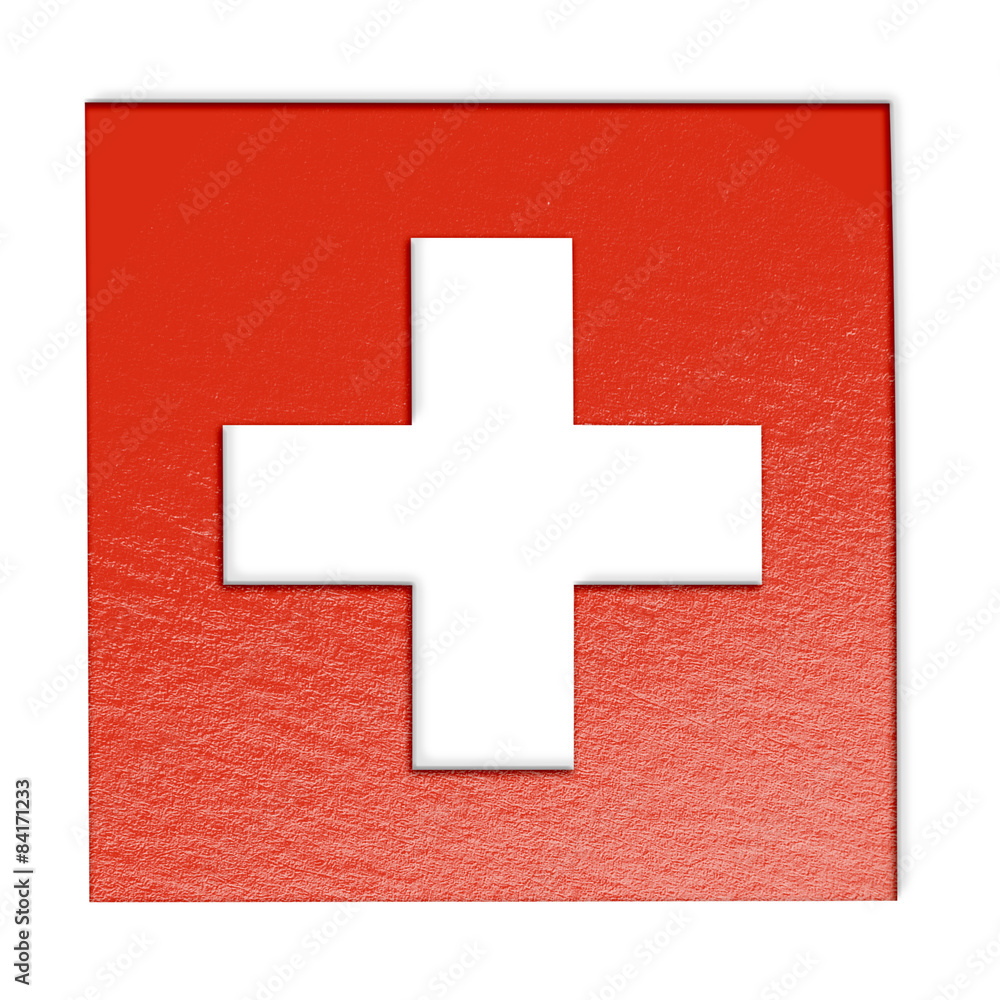 Obraz premium switzerland flag illustration