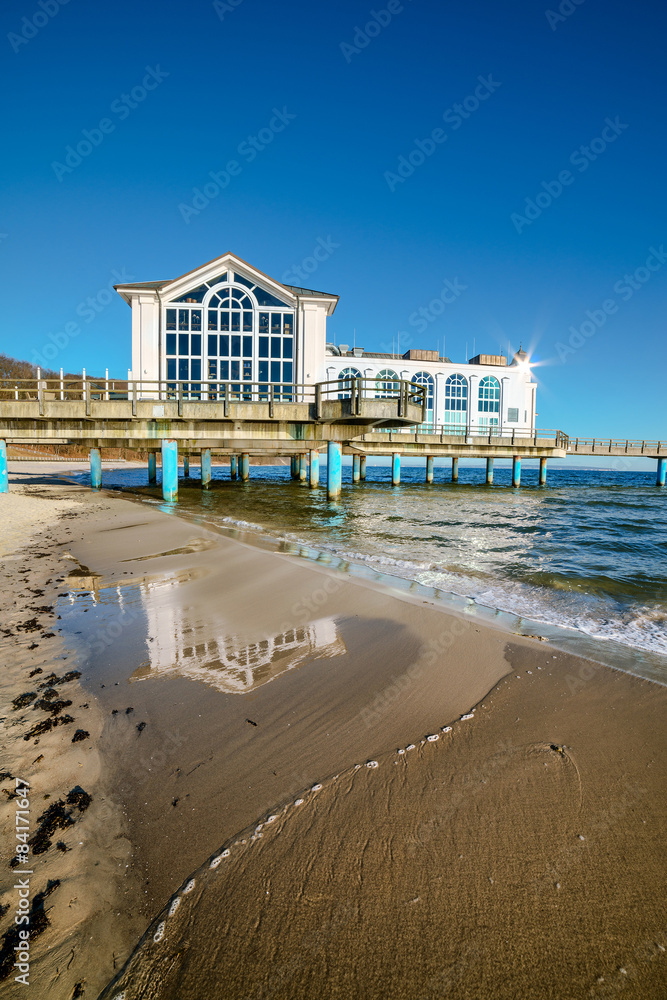 Seebrucke in Sellin on island Rugen, Baltic Sea in Germany