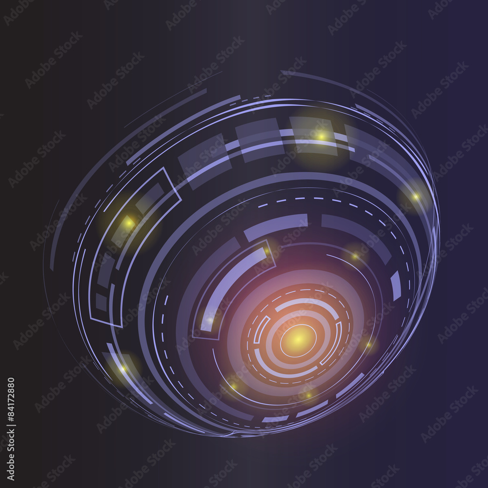 Fototapeta premium abstract future technology concept earth background,vector illustrator