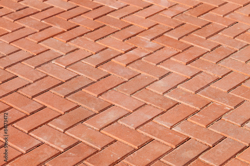 Wallpaper Mural Red paving stones as background Torontodigital.ca