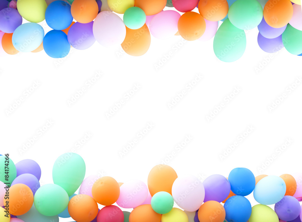 Background colorful balloons