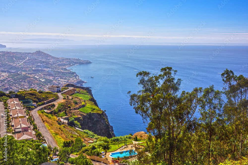 Madeira island, Portugal. Landscape on the Southern Coast