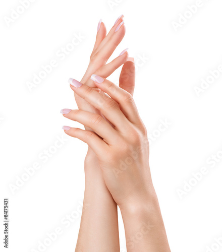 Beautiful female hands. Spa and manicure concept