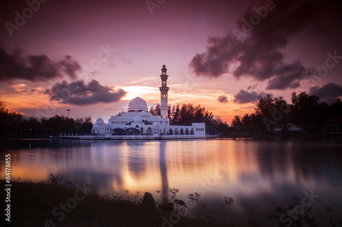 Beautiful Mosque in Glorius Sunset