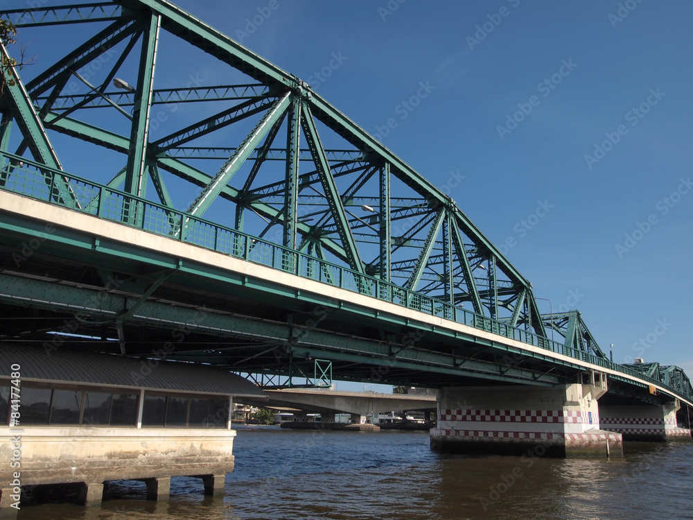 Obraz premium Steel Bridge(Industrial Ring Road Bridge), Bangkok,Thailand
