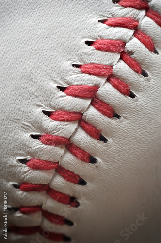 Photo of close up baseball