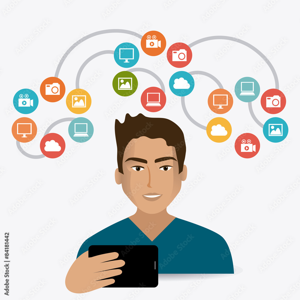 Social media design. Social media design.