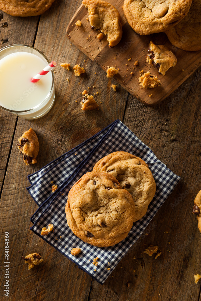 Fototapeta premium Homemade Chocolate Chip Cookies