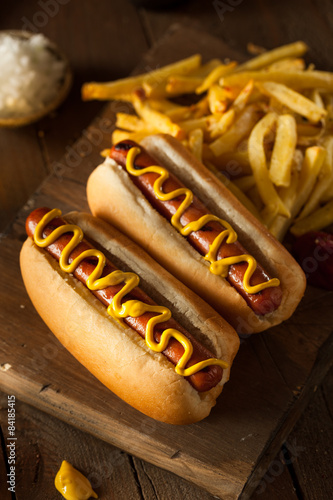 Принти на полотні Barbecue Grilled Hot Dog