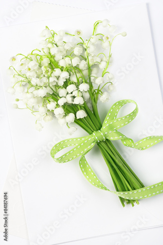 Lily of the valley bouquet and letterbox