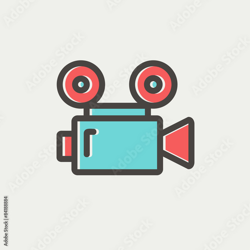 Cinematography thin line icon